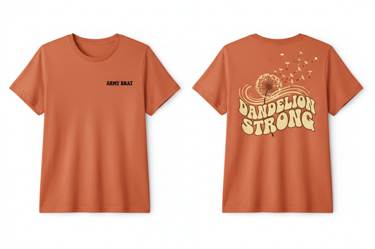 Army Brat Dandelion Strong - Terracotta