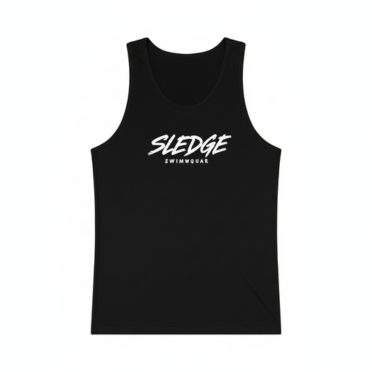 Black Sledge Tank Top - Correct Font